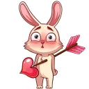 😳-Gentle Rabbit, Telegram Sticker