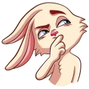 🤔-Gentle Rabbit, Telegram Sticker