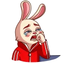 😭-Gentle Rabbit, Telegram Sticker
