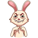 😋-Gentle Rabbit, Telegram Sticker