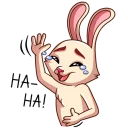 😂-Gentle Rabbit, Telegram Sticker