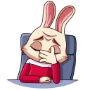 😑-Gentle Rabbit, Telegram Sticker