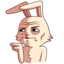 ☹-Gentle Rabbit, Telegram Sticker