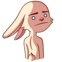 😐-Gentle Rabbit, Telegram Sticker