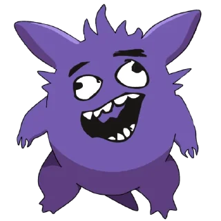 🤪-Gengar meme @pokemon_daily, Telegram Sticker
