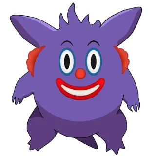 🤡-Gengar meme @pokemon_daily, Telegram Sticker