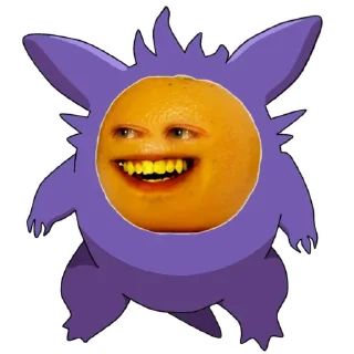 🍊-Gengar meme @pokemon_daily, Telegram Sticker