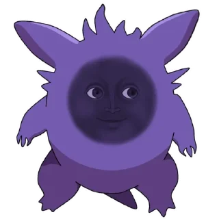 🌚-Gengar meme @pokemon_daily, Telegram Sticker