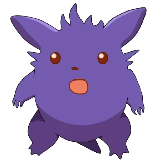 😨-Gengar meme @pokemon_daily, Telegram Sticker
