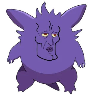 🕺-Gengar meme @pokemon_daily, Telegram Sticker