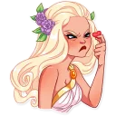😑-Girl in Love, Telegram Sticker