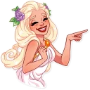 😄-Girl in Love, Telegram Sticker