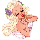 💋-Girl in Love, Telegram Sticker