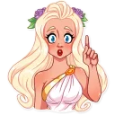 👆-Girl in Love, Telegram Sticker