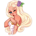 😉-Girl in Love, Telegram Sticker