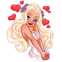 💕-Girl in Love, Telegram Sticker