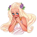 ☺️-Girl in Love, Telegram Sticker