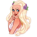 😏-Girl in Love, Telegram Sticker