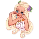 😭-Girl in Love, Telegram Sticker