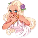 🤔-Girl in Love, Telegram Sticker