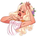 😩-Girl in Love, Telegram Sticker