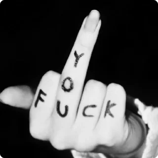 🖕-@Yagmur | Girl Modes, Telegram Sticker