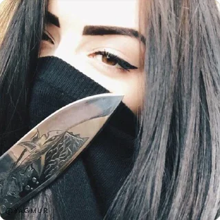 🔪-@Yagmur | Girl Modes, Telegram Sticker