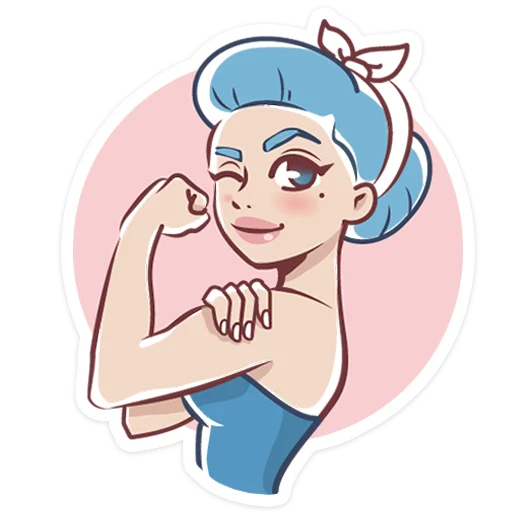 Girl Power, telegram sticker