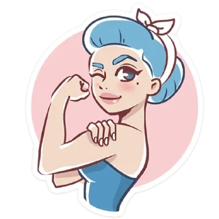 💪-Girl Power, Telegram Sticker