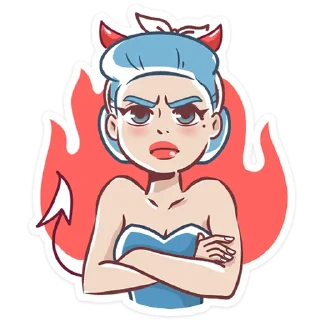 😡-Girl Power, Telegram Sticker