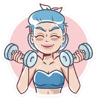 🏋️‍♂️-Girl Power, Telegram Sticker