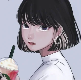 🕊-Girls ๛ @Atstc, Telegram Sticker