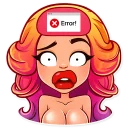 😳-Glamour Puss, Telegram Sticker