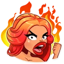 😡-Glamour Puss, Telegram Sticker