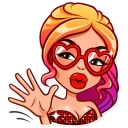 👋-Glamour Puss, Telegram Sticker