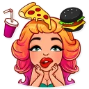 😋-Glamour Puss, Telegram Sticker