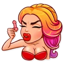 😐-Glamour Puss, Telegram Sticker