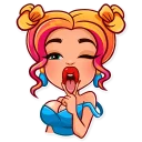 😝-Glamour Puss, Telegram Sticker