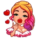 😘-Glamour Puss, Telegram Sticker
