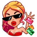 😎-Glamour Puss, Telegram Sticker