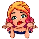 ☹️-Glamour Puss, Telegram Sticker