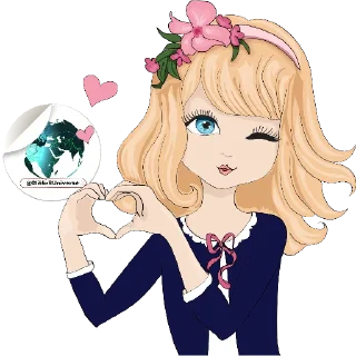 😘-Glitter Universe @GlitterUniverse, Telegram Sticker