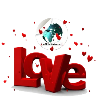 💓-Glitter Universe @GlitterUniverse, Telegram Sticker