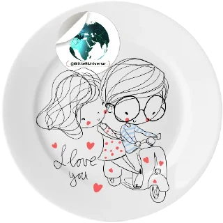 🥰-Glitter Universe @GlitterUniverse, Telegram Sticker