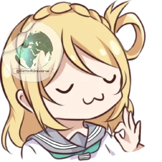 👌-Glitter Universe @GlitterUniverse, Telegram Sticker