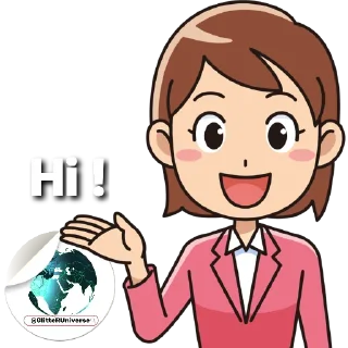 😊-Glitter Universe @GlitterUniverse, Telegram Sticker