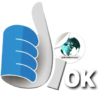 👍-Glitter Universe @GlitterUniverse, Telegram Sticker