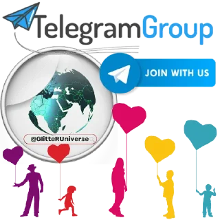 🤗-Glitter Universe @GlitterUniverse, Telegram Sticker