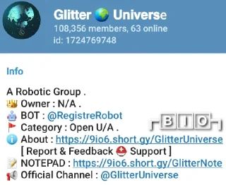 ℹ-Glitter   ADM @GlitterUniverse, Telegram Sticker