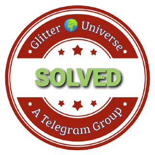 ✅-Glitter   ADM @GlitterUniverse, Telegram Sticker